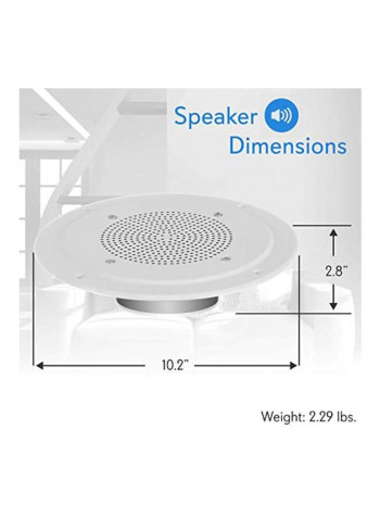 Ceiling/Wall Mount Speaker PDICS64 Grey