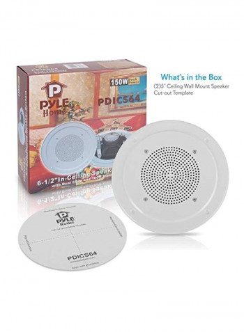 Ceiling/Wall Mount Speaker PDICS64 Grey