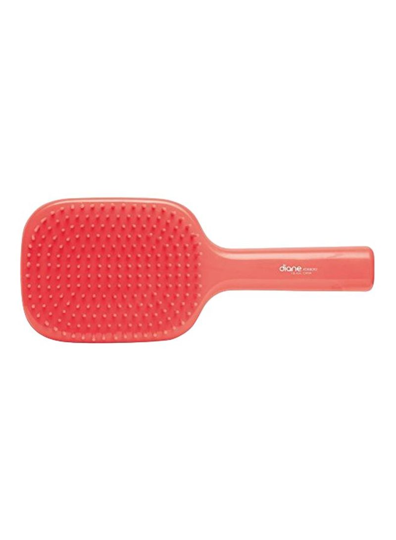 Detangler Brush With No-Knot Handle Red