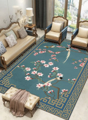 Wash Painting Classic Household Cute Rug Green 80*180 (W*L)cmcm