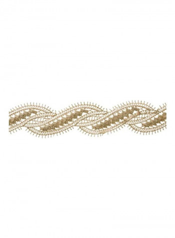 Metallic Paisley Band Gold