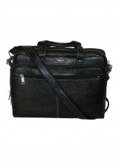 Genuine Leather Designer Office Bag For Travel Black