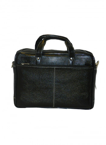 Genuine Leather Designer Office Bag For Travel Black