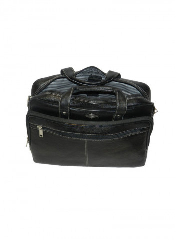 Genuine Leather Designer Office Bag For Travel Black