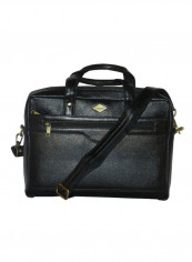 Genuine Leather Designer Office Bag For Travel Black