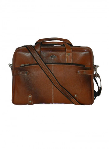 Genuine Leather Designer Office Bag For Travel Tan