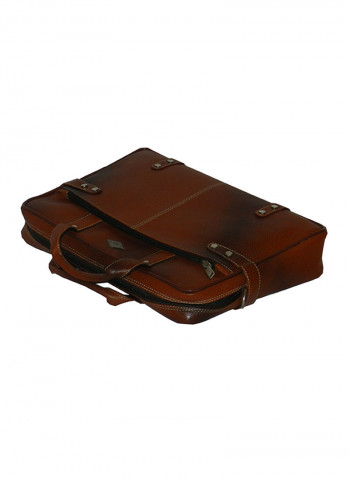 Genuine Leather Designer Office Bag For Travel Tan