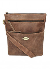 Leather Zipper Crossbody Bag Brown reviews Leather Zipper Crossbody Bag Brown
