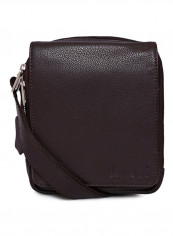 Leather Zipper Closure Crossbody Bag Brown reviews Leather Zipper Closure Crossbody Bag Brown