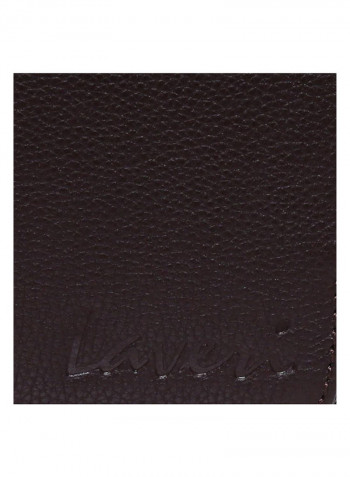 Leather Zipper Closure Crossbody Bag Brown