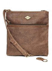 Leather Zipper Crossbody Bag Brown reviews Leather Zipper Crossbody Bag Brown