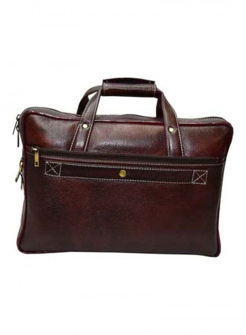 Leather Bag Fits 15.6 Inches Laptop Brown