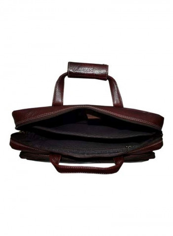Leather Bag Fits 15.6 Inches Laptop Brown