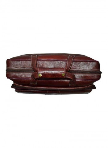 Leather Bag Fits 15.6 Inches Laptop Brown