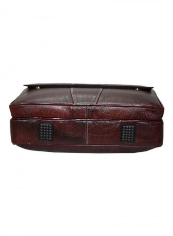 Leather Bag Fits 15.6 Inches Laptop Brown