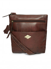 Leather Zipper Crossbody Bag Brown reviews Leather Zipper Crossbody Bag Brown
