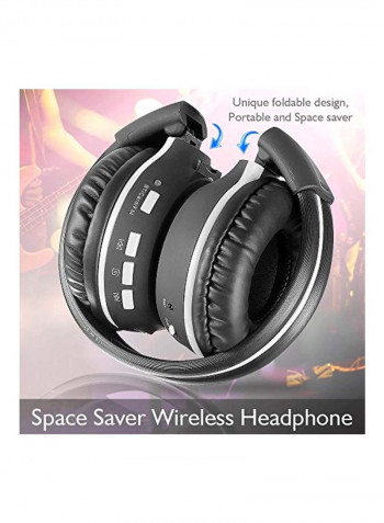 Bluetooth On-Ear Headphones With Mic Black