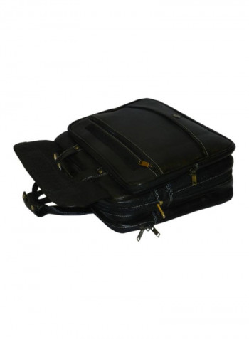 Leather Crossbody Bag Black