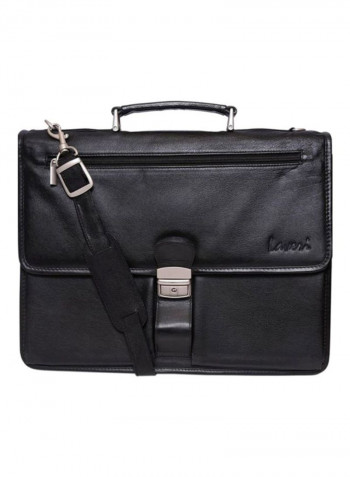Leather Crossbody Bag Black