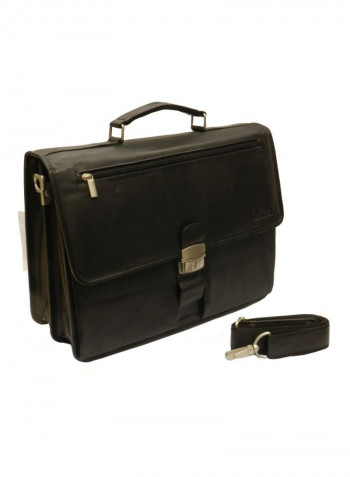 Leather Crossbody Bag Black