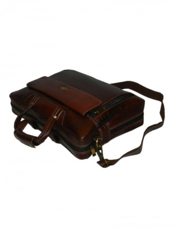 Leather Crossbody Bag Brown