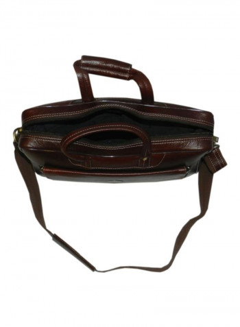 Leather Crossbody Bag Brown