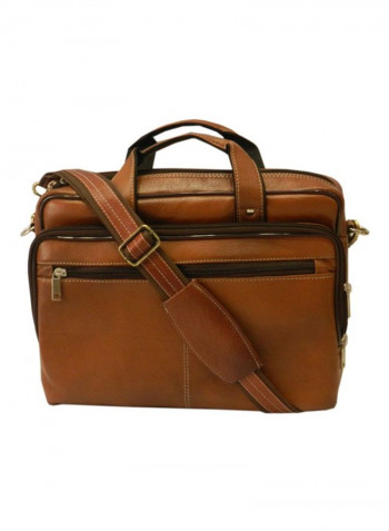 Leather Crossbody Bag Tan