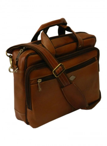 Leather Crossbody Bag Tan