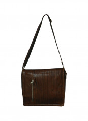 Genuine Leather Designer Crossbody Bag Dark Brown