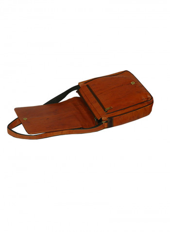 Genuine Leather Designer Crossbody Bag Tan