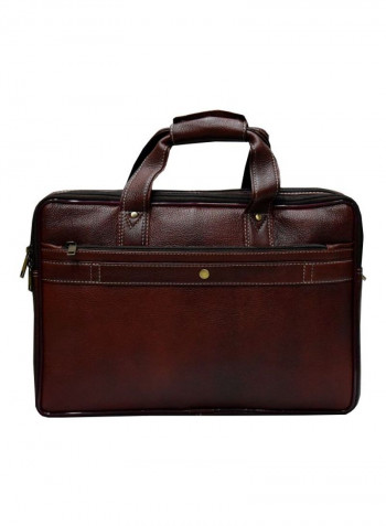 Leather Crossbody Bag Brown/Gold