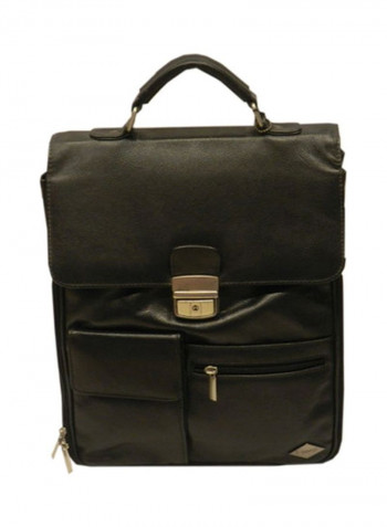Leather Briefcase Black