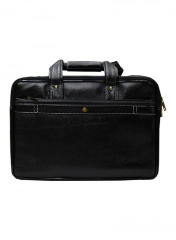 Leather Crossbody Bag Black/Gold