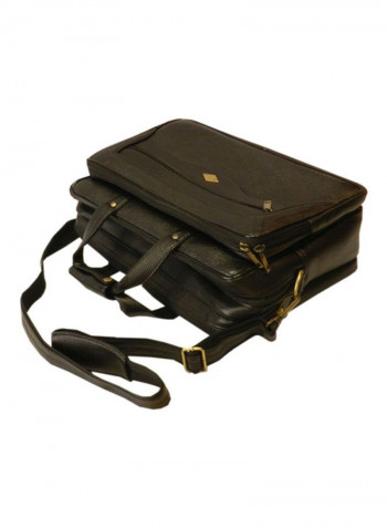 Leather Crossbody Bag Black