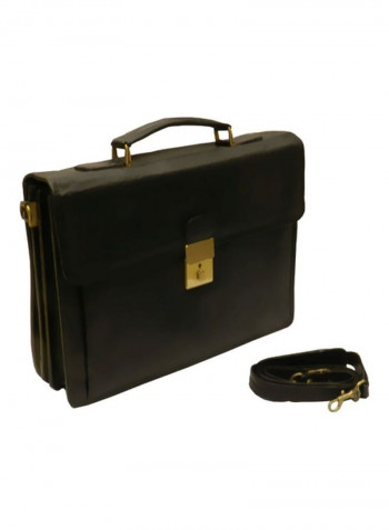 Leather Crossbody Bag Black