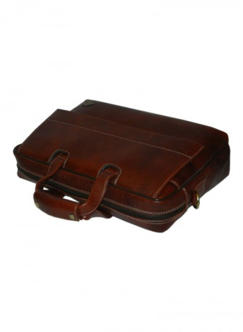 Leather Crossbody Bag Brown