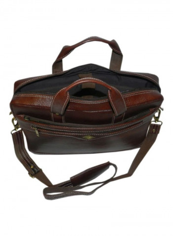Leather Crossbody Bag Brown