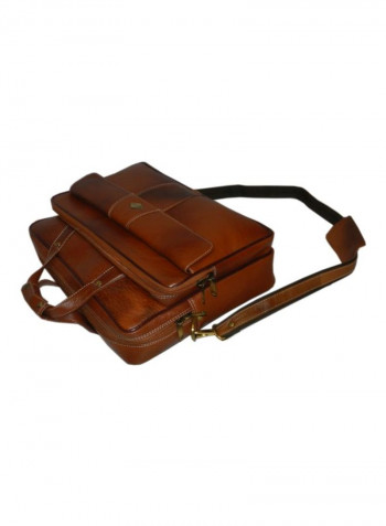 Leather Crossbody Bag Tan