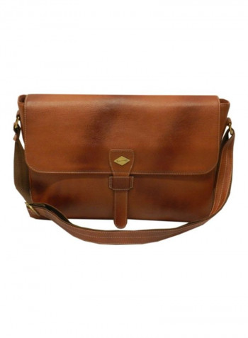 Leather Crossbody Bag Tan