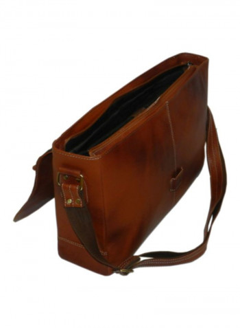 Leather Crossbody Bag Tan