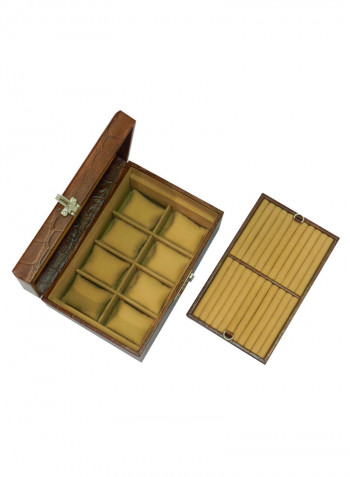 Multi-Purpose Croco Design Jewellery Box