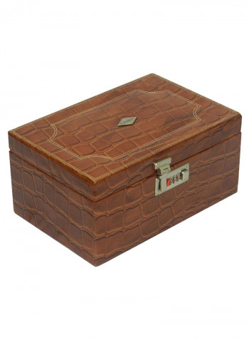 Multi-Purpose Croco Design Jewellery Box