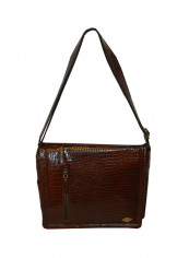 Genuine Leather Designer Crossbody Bag Dark Brown