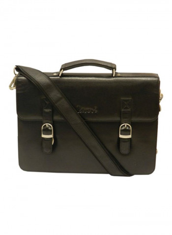 Leather Crossbody Bag Black