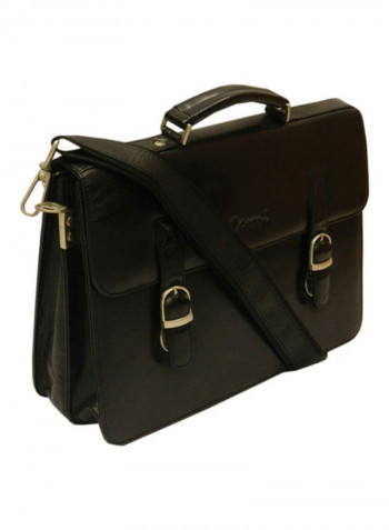 Leather Crossbody Bag Black