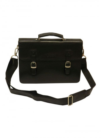 Leather Crossbody Bag Black