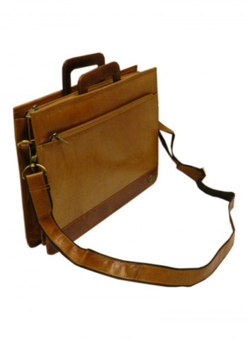 Leather Crossbody Bag Tan