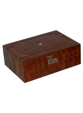 Multi-Purpose Croco Design Jewellery Box