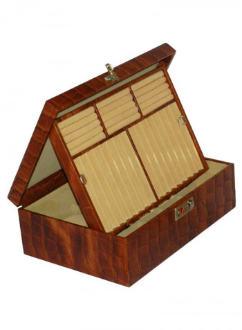Multi-Purpose Croco Design Jewellery Box