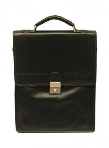 Leather Briefcase Black